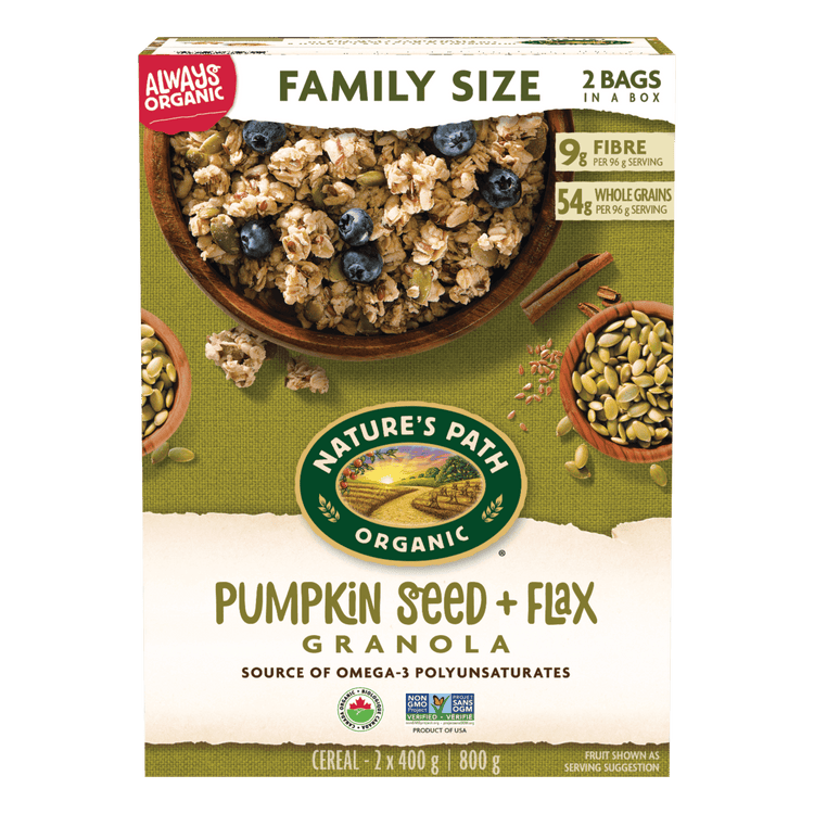 Pumpkin Seed + Flax Granola, 800 g Box