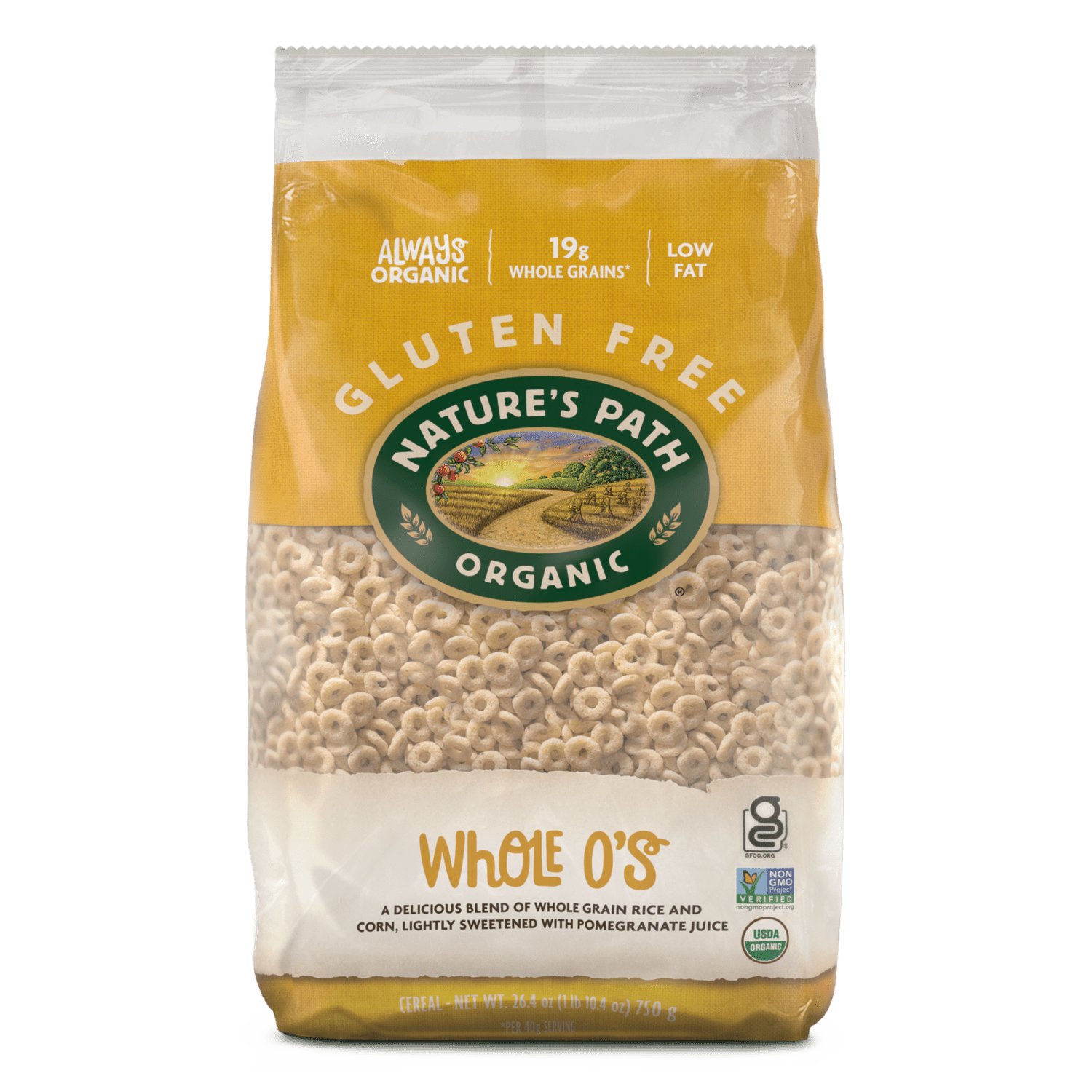 Whole O'S Cereal, 26.4 oz Earth Friendly Bag