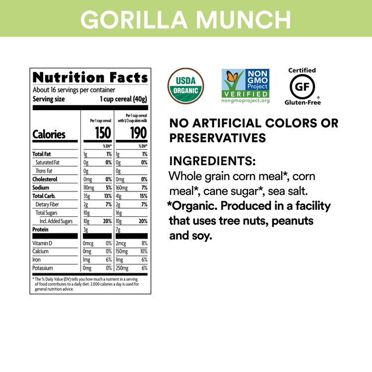 Gorilla Munch Cereal, 10 oz Box