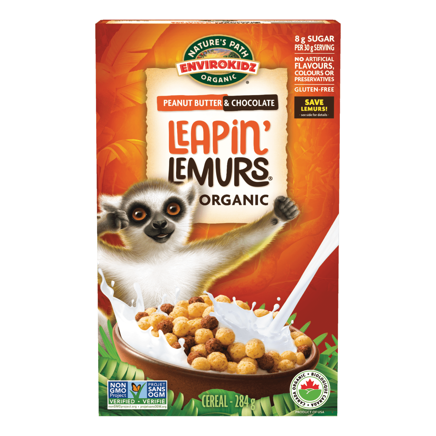 Leapin 'Lemurs Cereal, 650 g de terre amicale Sac