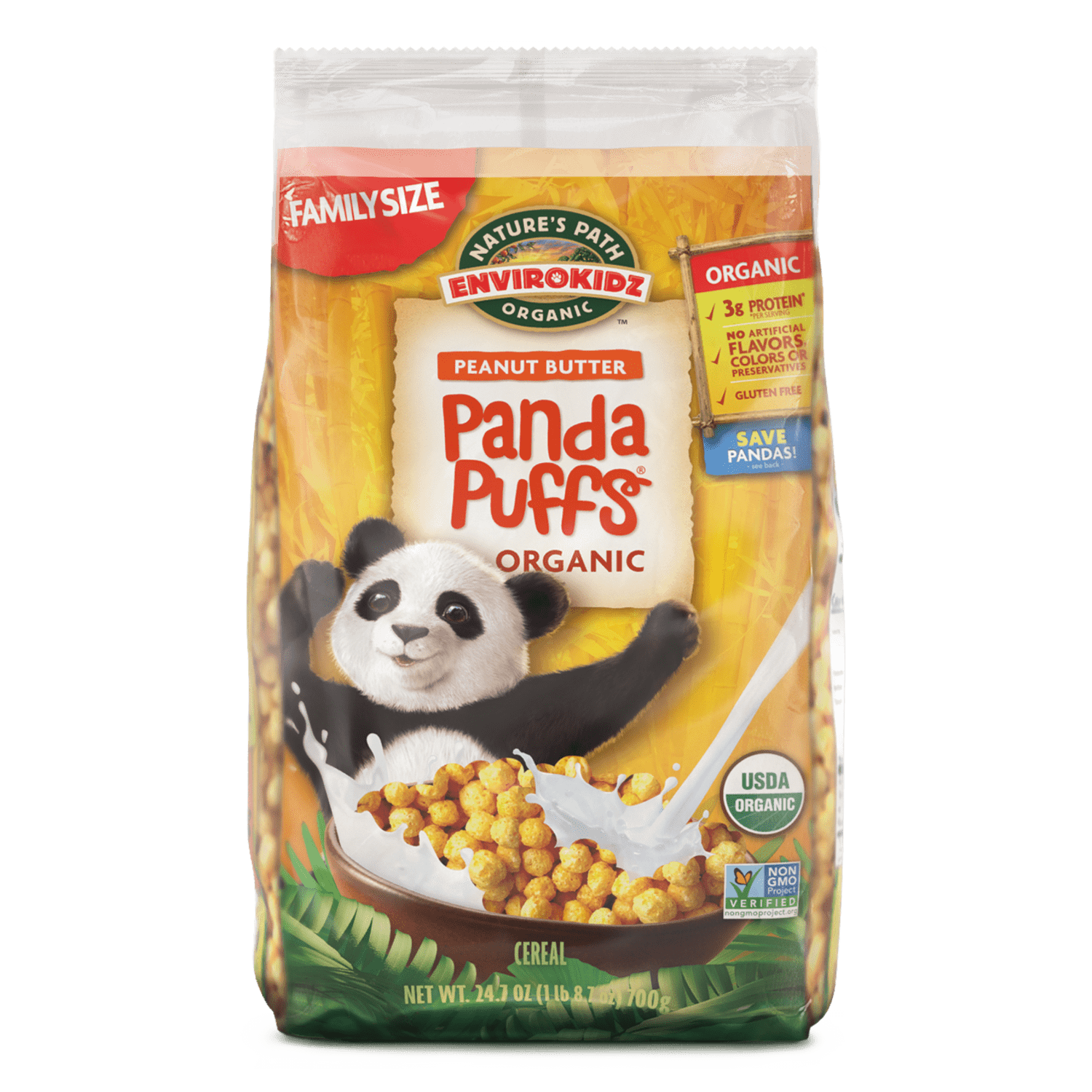 Panda Puffs Cereal