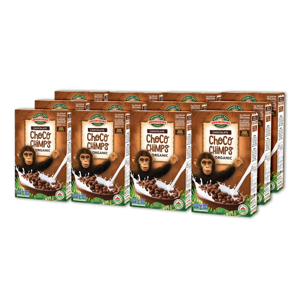 Pack of 12, Nature's Path EnviroKidz Organic Choco Chimps Cereal 284g Box