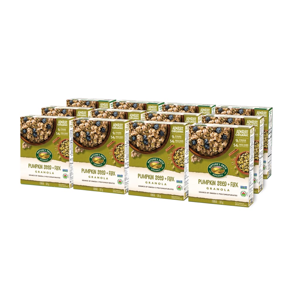 Pack of 12, Nature's Path Organic Pumpkin Seed Plus Flax Granola 325g Box