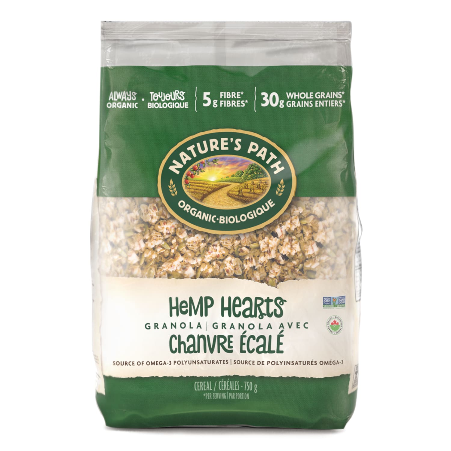 Nature's Path Organic Hemp Hearts Granola 750g EcoPac Bag