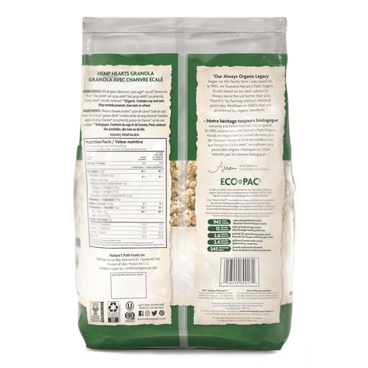 Hemp Hearts Granola, 750 g Earth Friendly Bag