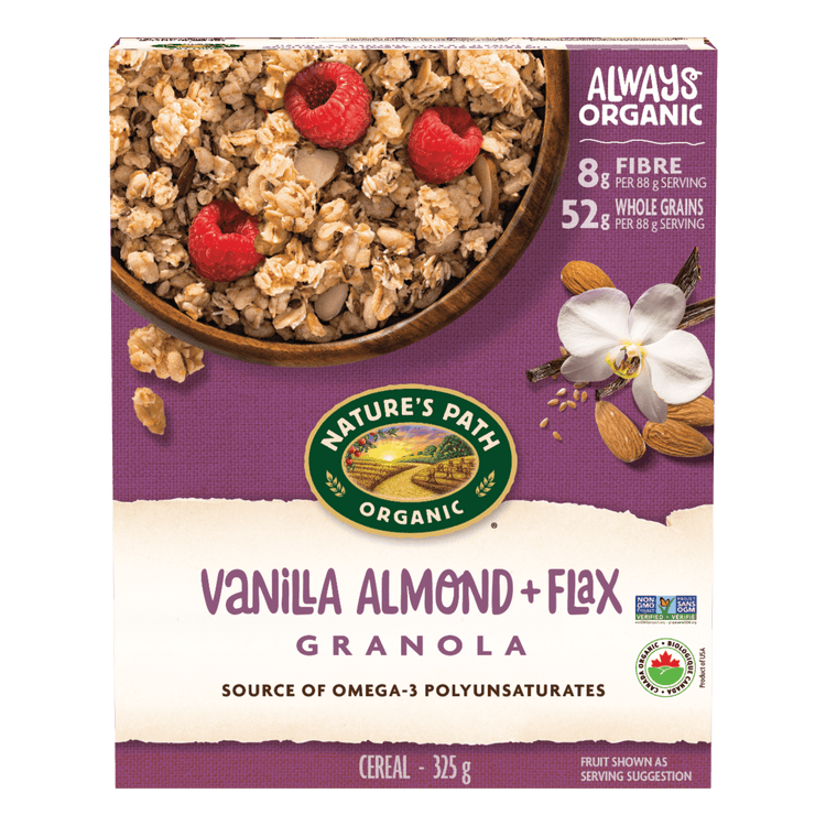 Vanilla Almond + Flax Granola, 325 g Box