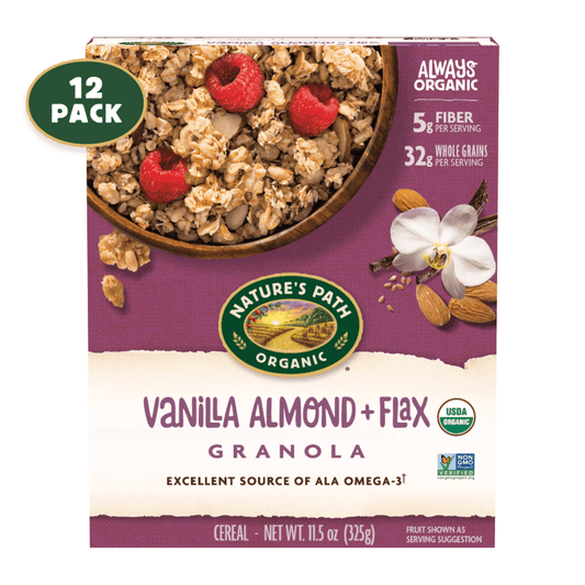 Vanilla Almond + Granola de lino, caja de 11.5 oz