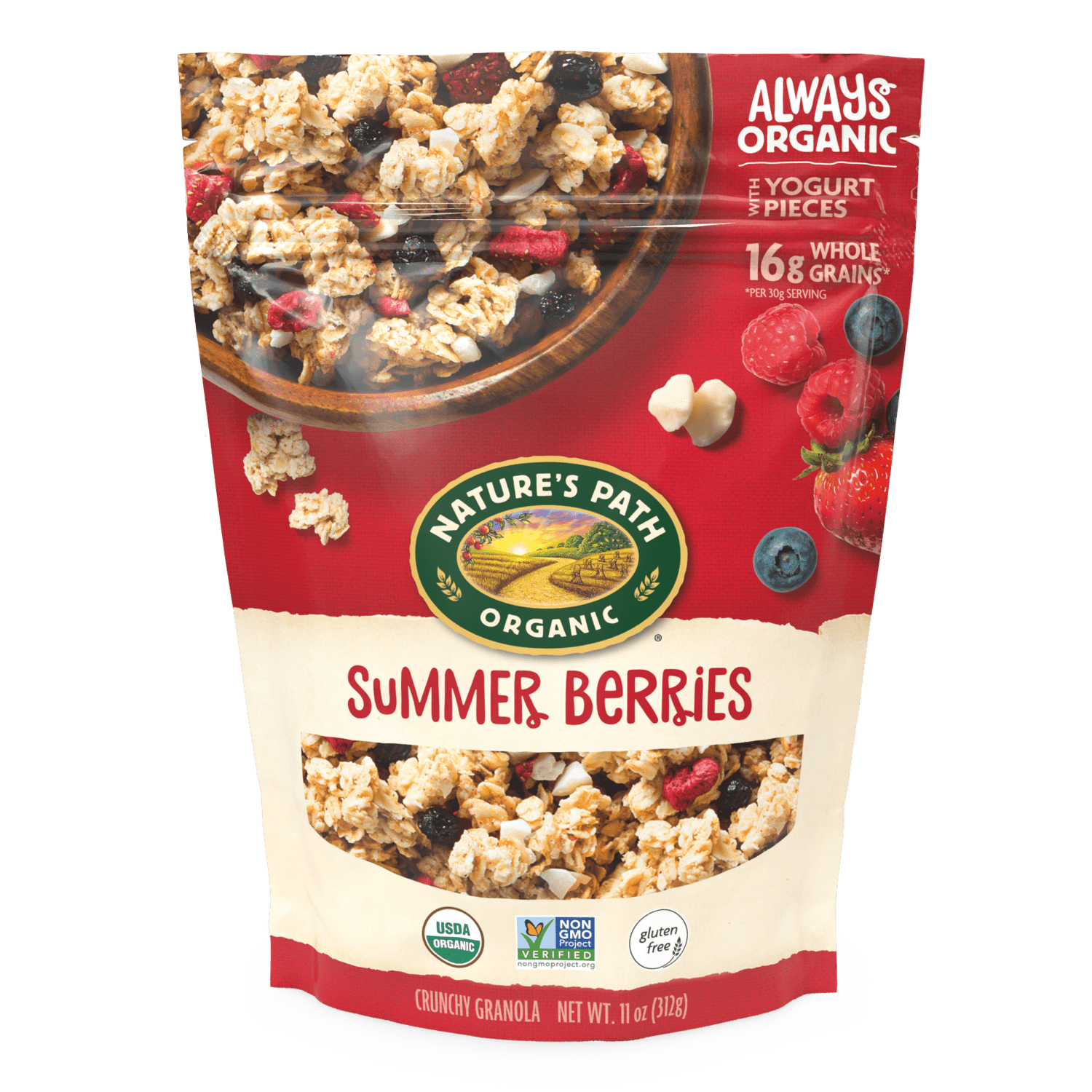 Granola de bayas de verano