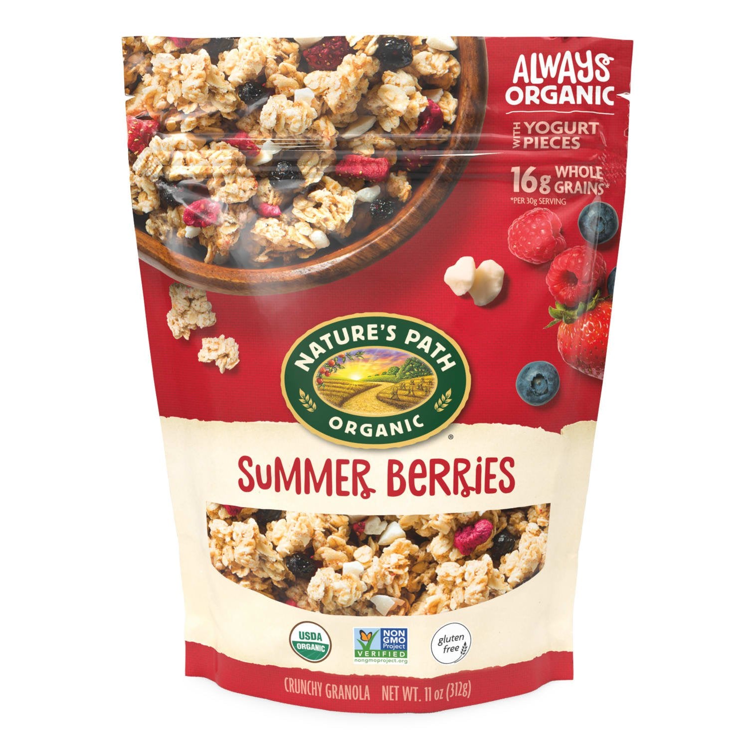 Nature's Path Organic Summer Berries Gluten Free Granola 11oz Pouch