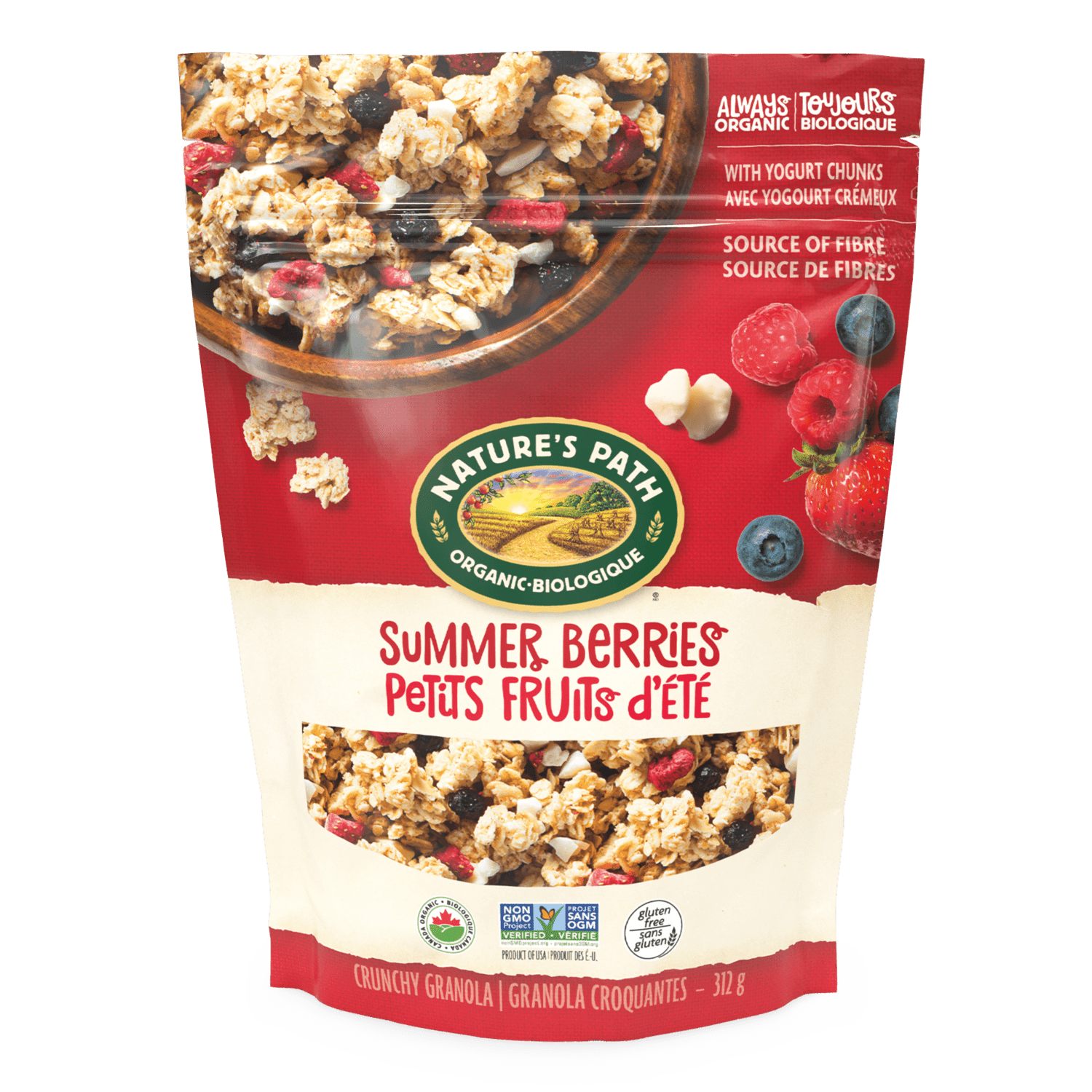 Summer Berries Gluten Gree Free Granola, 312 G Sachet