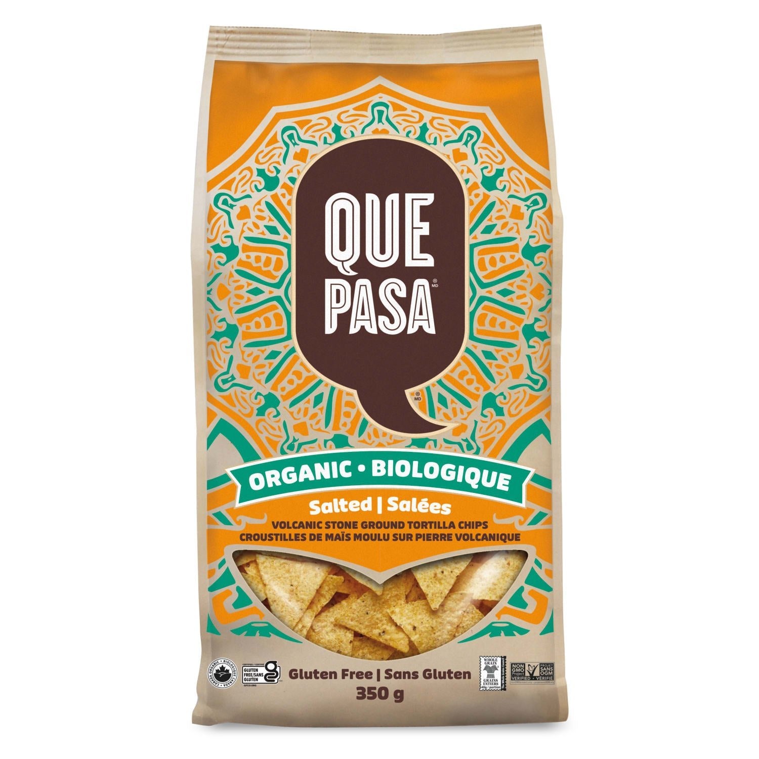 Que Pasa Organic Salted Chips 350g Bag