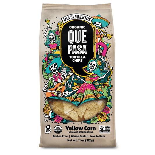 Day of the Dead Tortilla Chips, 11 oz Bag