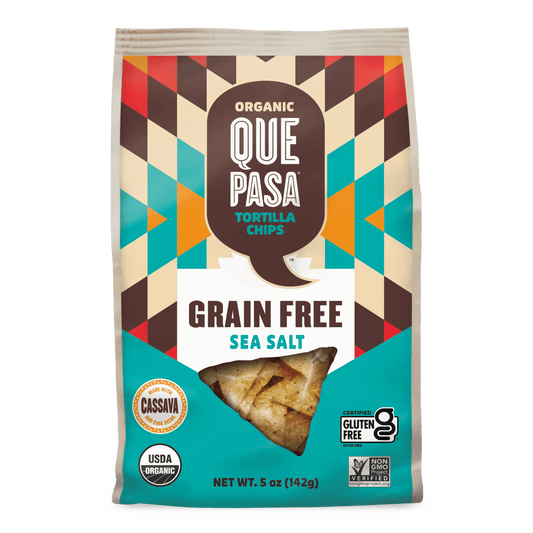 Grain Free Sea Salt Tortilla Chips, 5 oz Bag