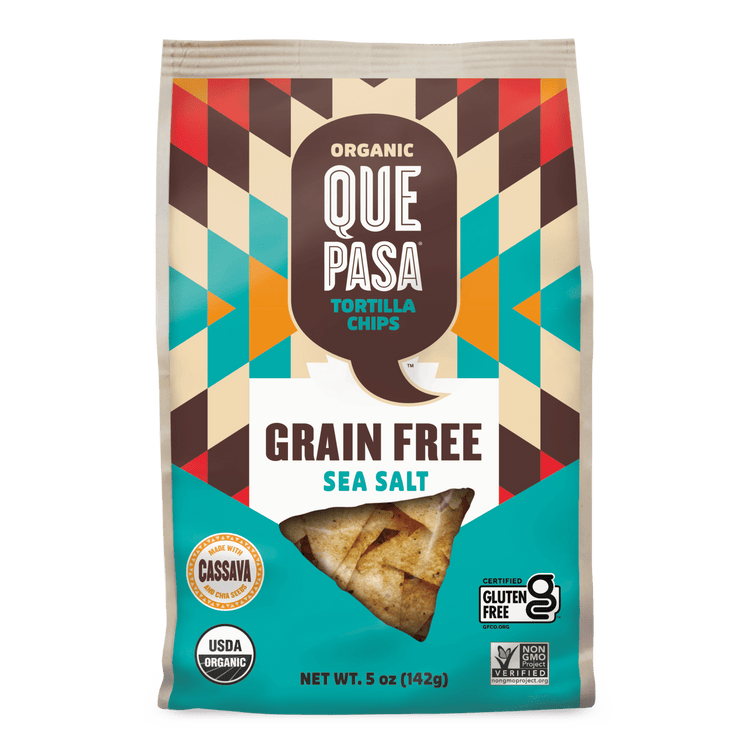 Grain Free Sea Salt Tortilla Chips, 5 oz Bag