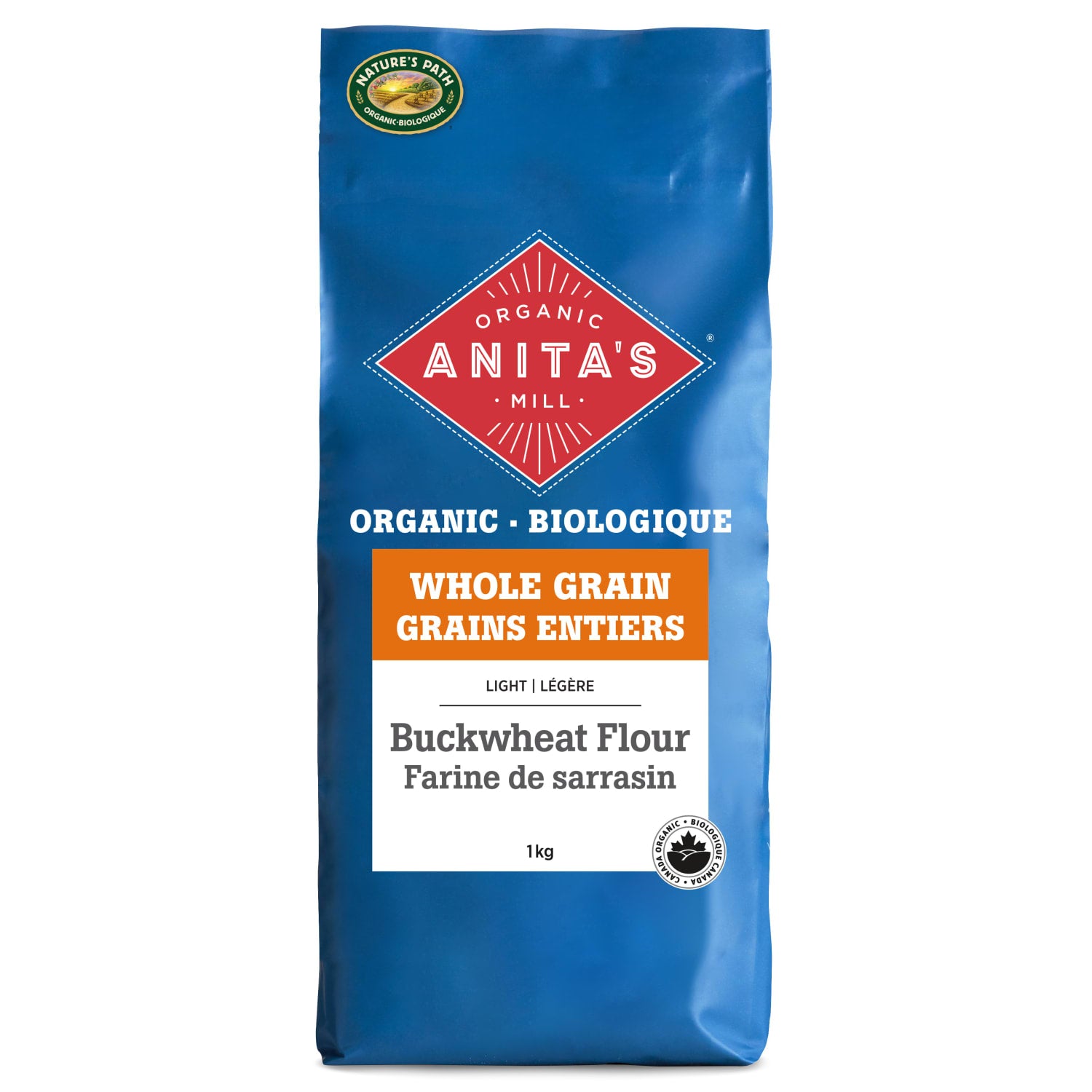 Anita's Organic Mill Whole Grain Light Buckwheat Flour 1kg Bag