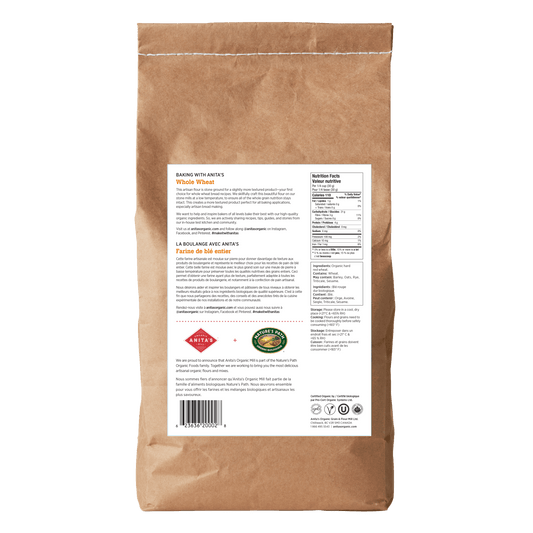 Whole Grain Stone Ground Whole Wheat Flour, 5 kg Bag