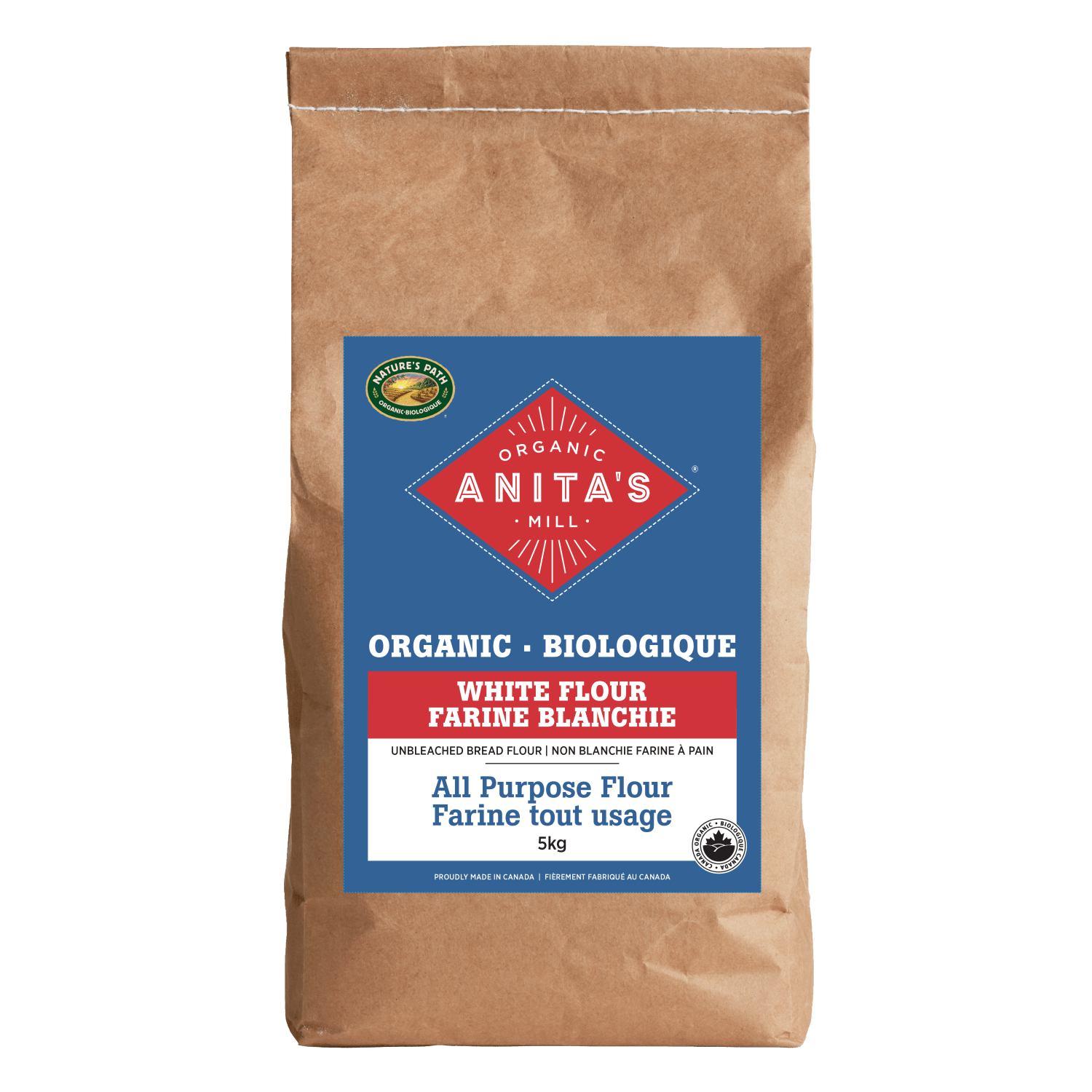 Unbleached All Purpose White Bread Flour, 5 kg Bag