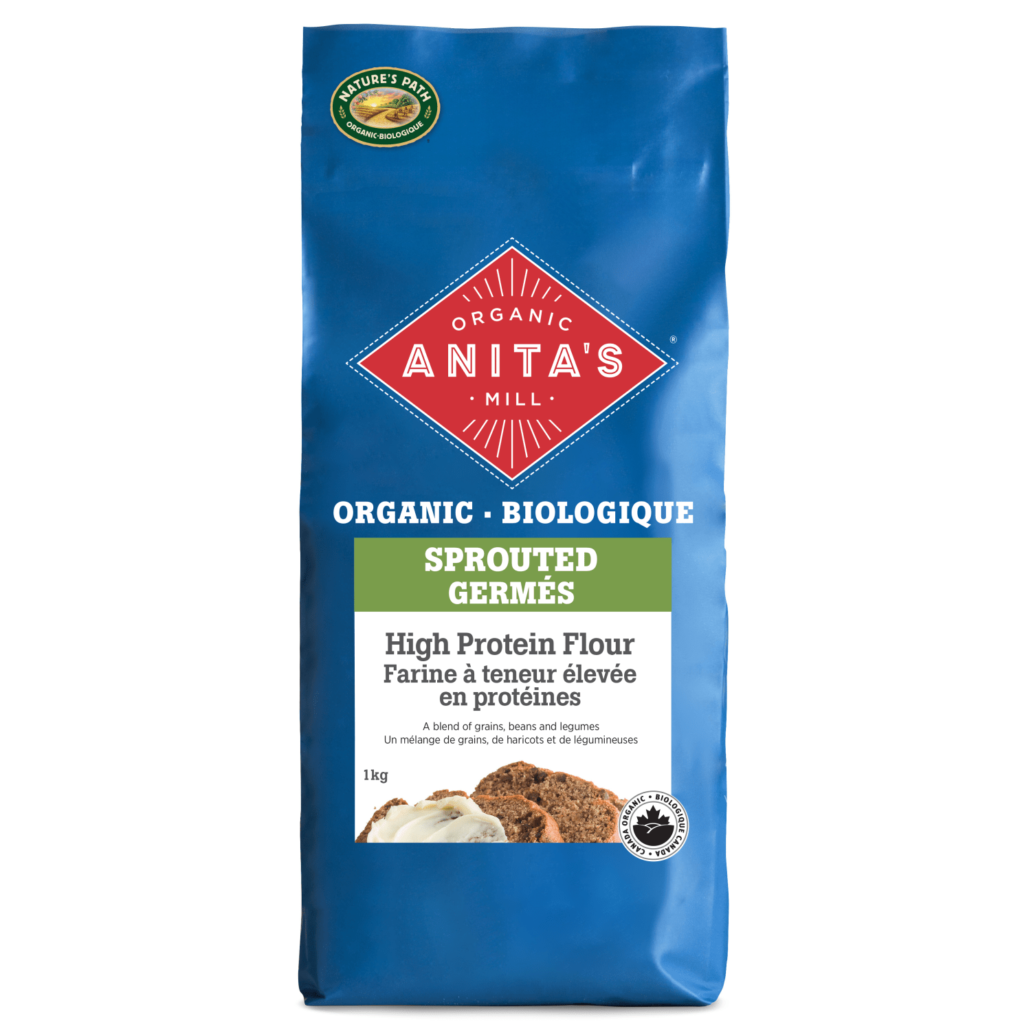 Sprouted High Protein Flour, 1 kg Bag