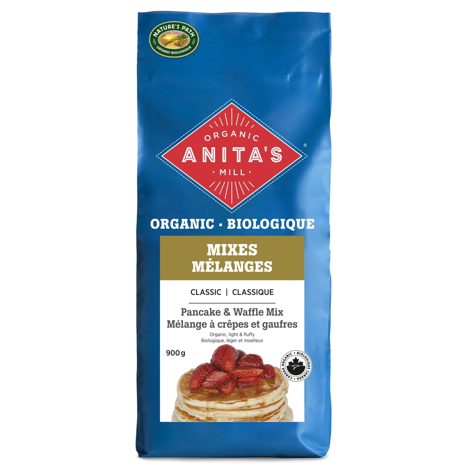 Anita's Organic Mill Classic Pancake & Waffle Mix 900g Bag