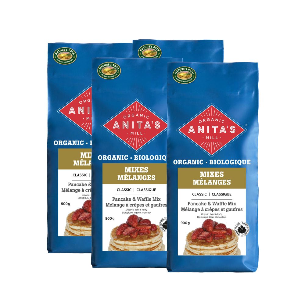 Pack of 4, Anita's Organic Mill Classic Pancake & Waffle Mix 900g Bag