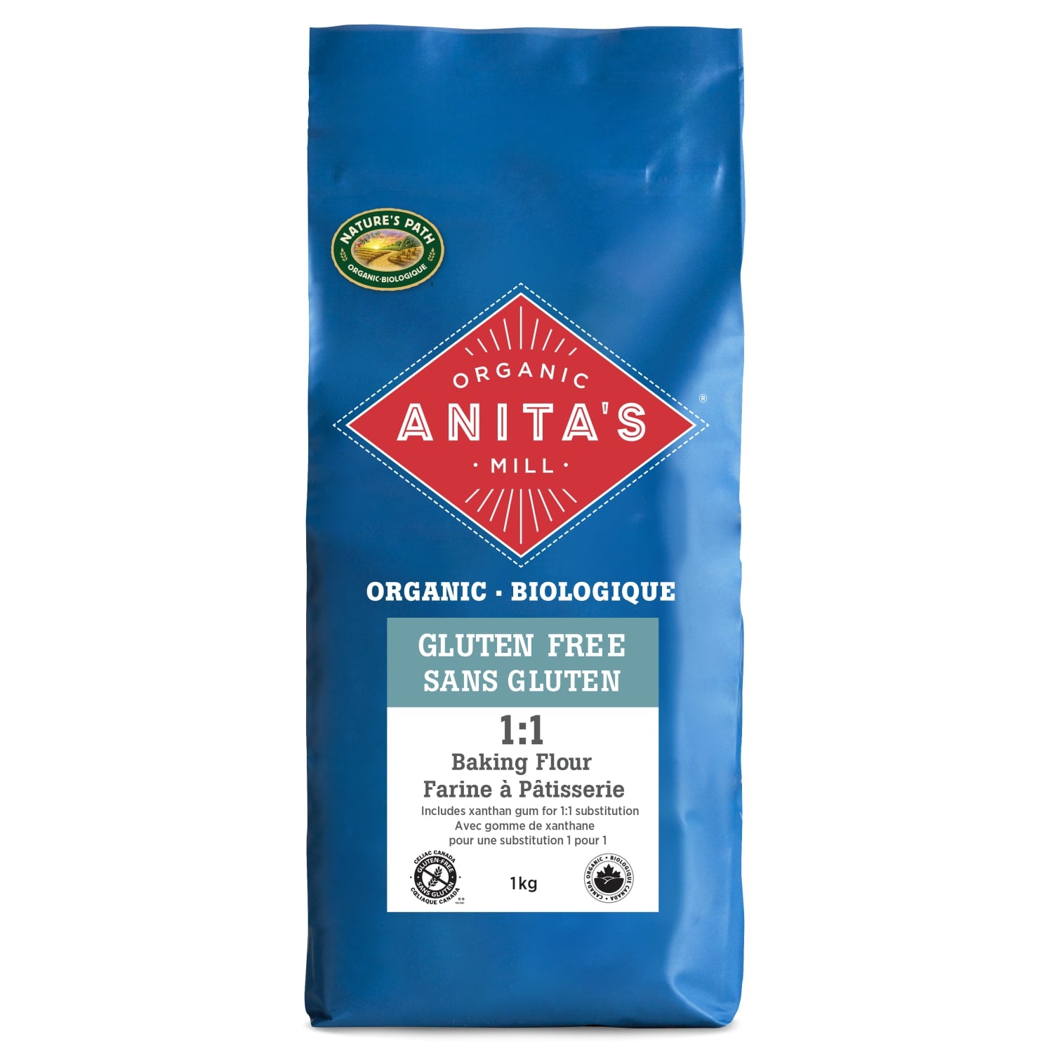 Anita's Organic Mill Organic Gluten Free 1:1 Baking Flour 1kg Bag