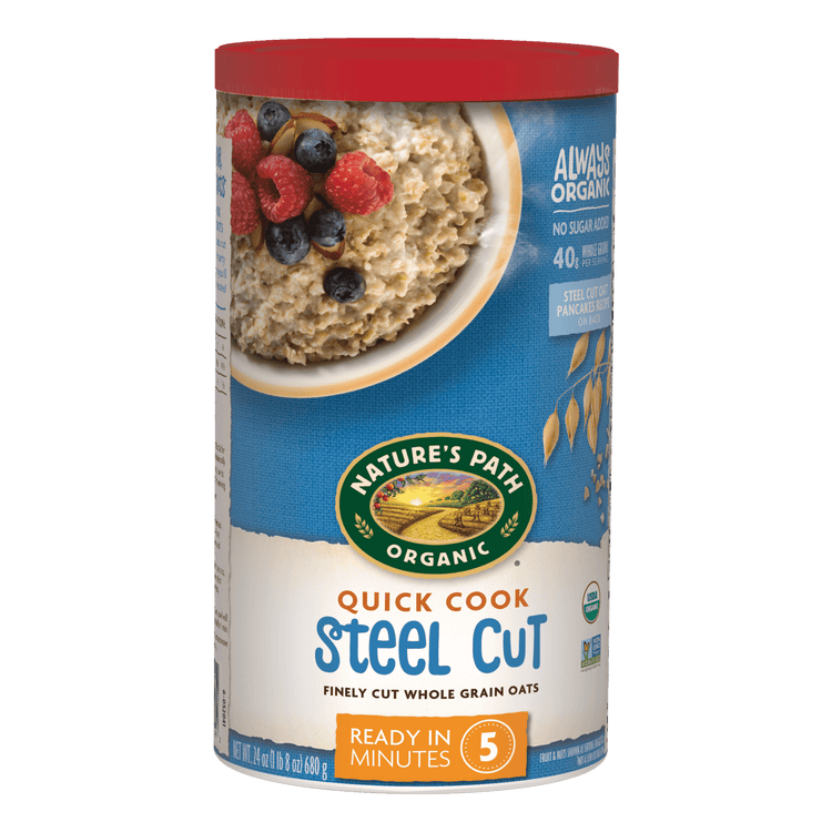 Quick Cook Steel Cut Oatmeal, 24 oz Canister