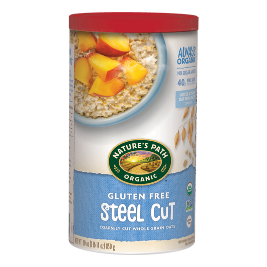 Steel Cut Oats Gluten Free Oatmeal, 30 oz Canister