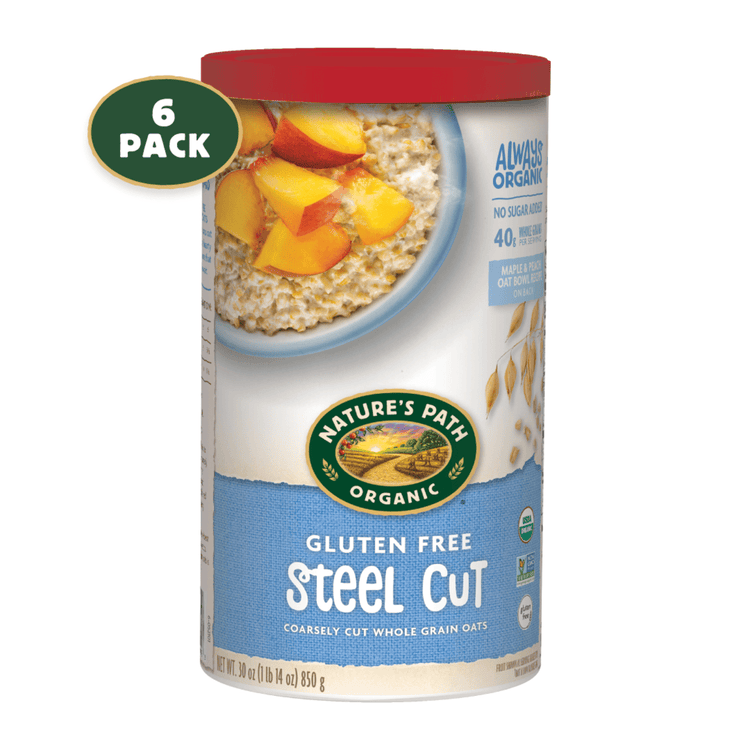 Steel Cut Oats Gluten Free Oatmeal, 30 oz Canister