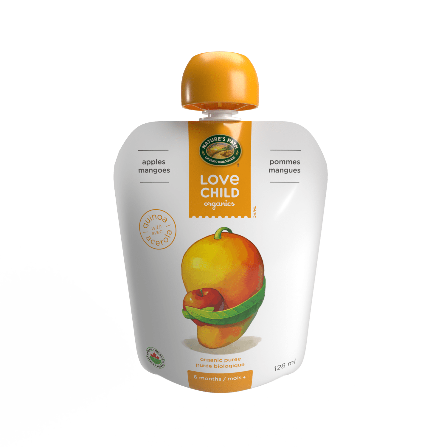 Superblends Apple + Mangoes Puree, 128 ml Pouch