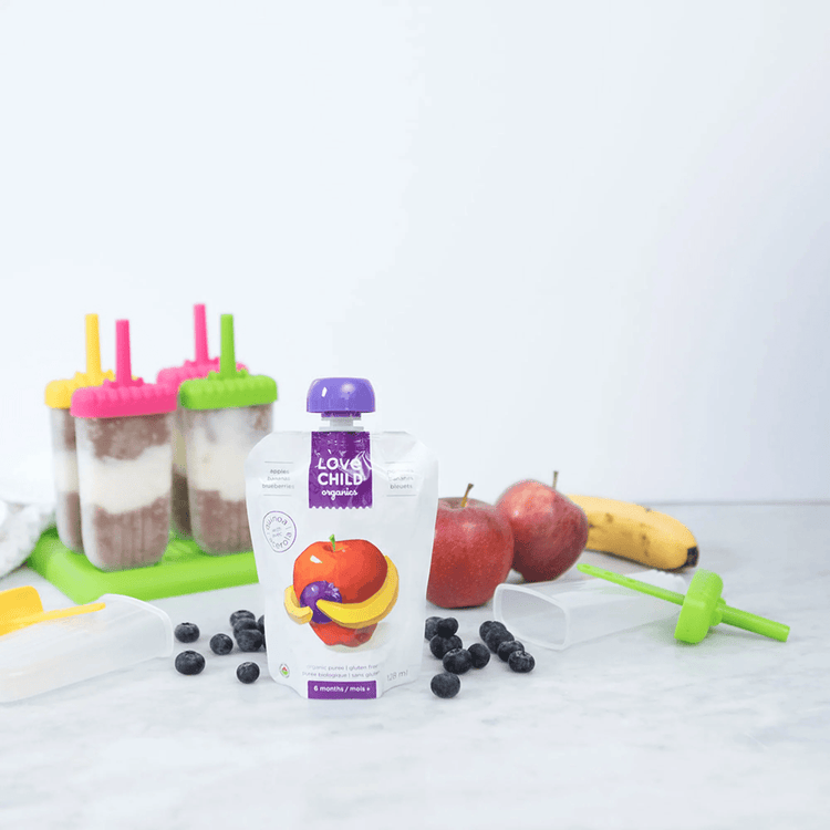 Pommes Superblends, Bananas + Blueberries Puse, 128 ml Pouche