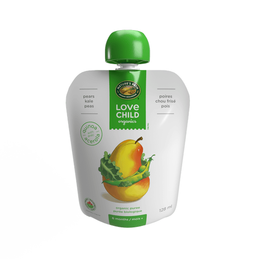 Superblends Pears, Kale + Peas Puree, 128 ml Pouch