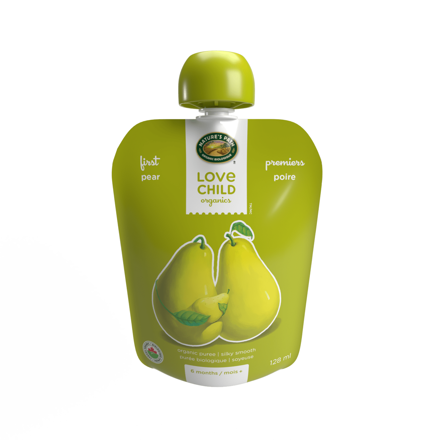 Purée de poires simples de premières premières, poche de 128 ml