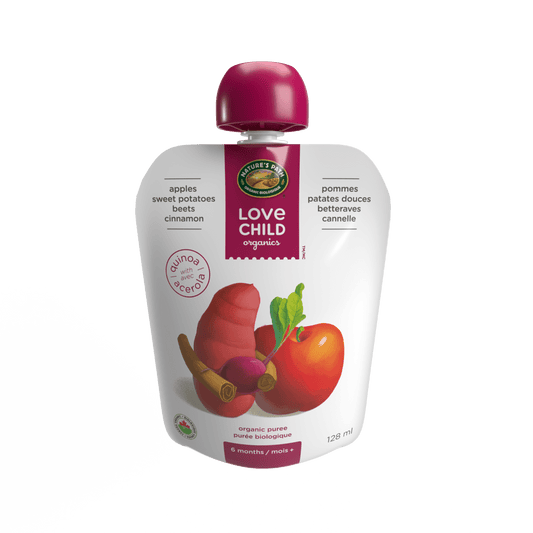 Superblends Apples, Sweet Potatoes, Beets + Cinnamon Puree, 128 ml Pouch