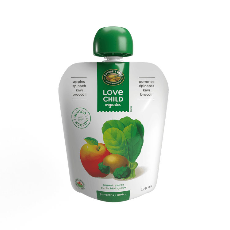 Superblends Apples, Spinach, Kiwi + Broccoli Puree, 128 ml Pouch