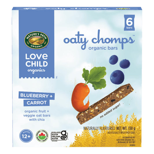 Oaty Chomps Blueberry + Carrot Snack Bar, 138 g Box