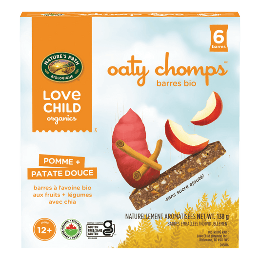 Oaty Chomps Apple + Sweet Potato Snack Bar, 138 g Box