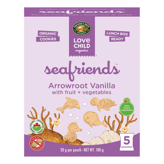 Sea Friends Arrowroot Vanilla Cookies, 100 g Pouch