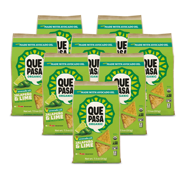 Que Pasa Organic Avocado Oil Jalapeño & Lime Tortilla Chips