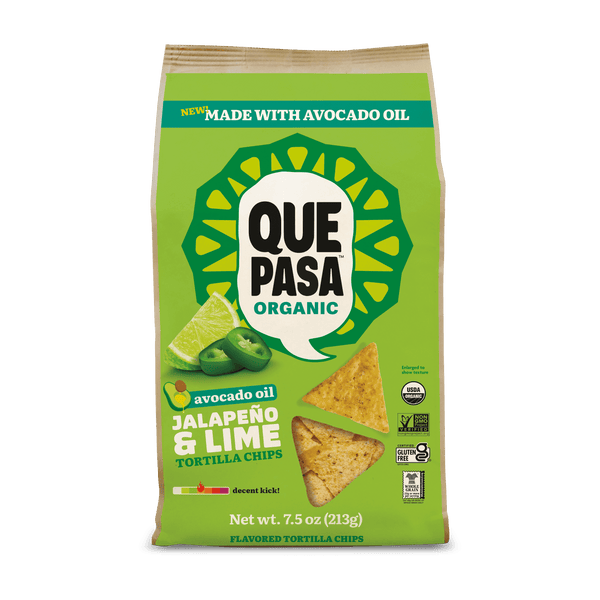 Que Pasa Organic Avocado Oil Jalapeño & Lime Tortilla Chips