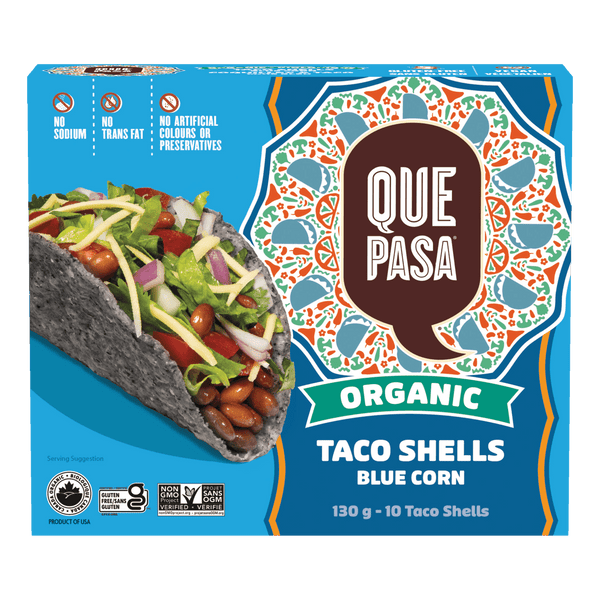 Que Pasa Organic Blue Corn Taco Shells