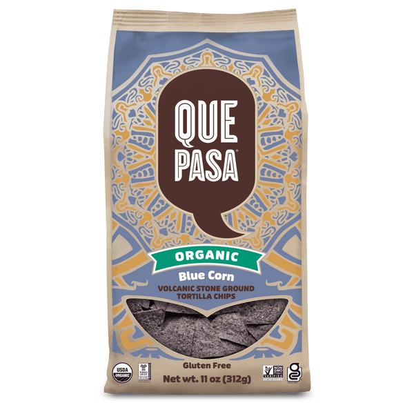 Que Pasa Organic Blue Corn Tortilla Chips