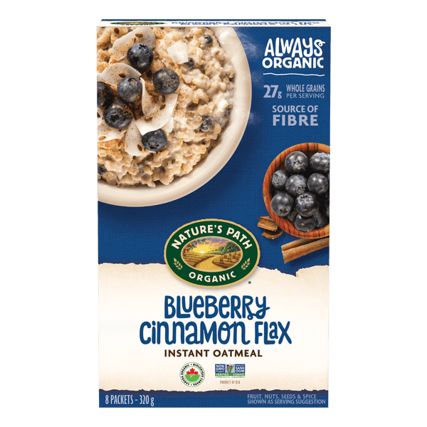 Nature's Path Organic Blueberry Cinnamon Flax Instant Oatmeal