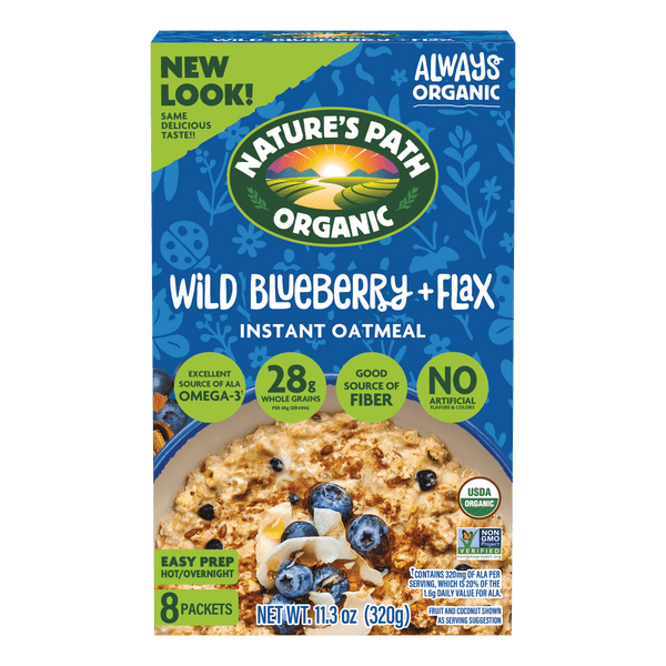 Nature's Path Organic Blueberry Cinnamon Flax Oatmeal