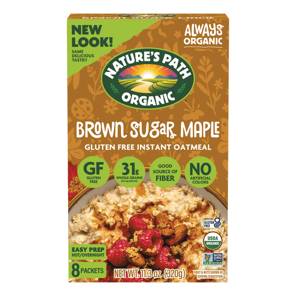 Nature's Path Organic Brown Sugar Maple Gluten Free Instant Oatmeal