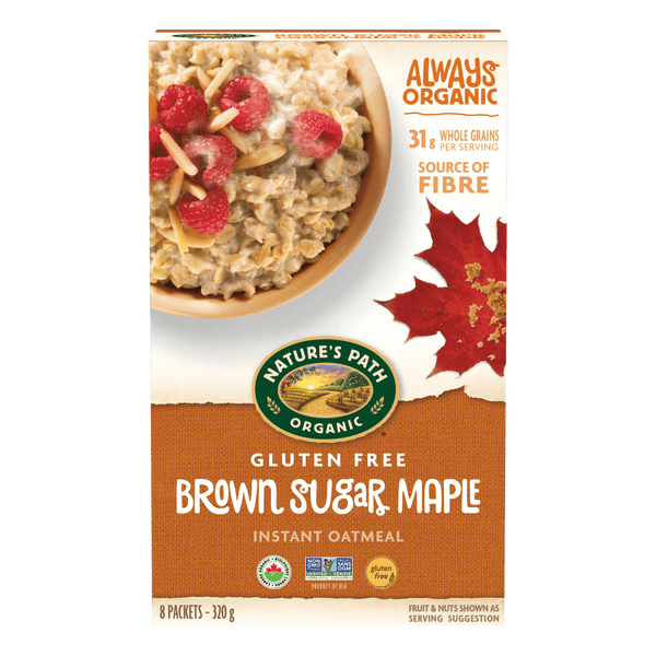 Nature's Path Organic Brown Sugar Maple Gluten Free Instant Oatmeal