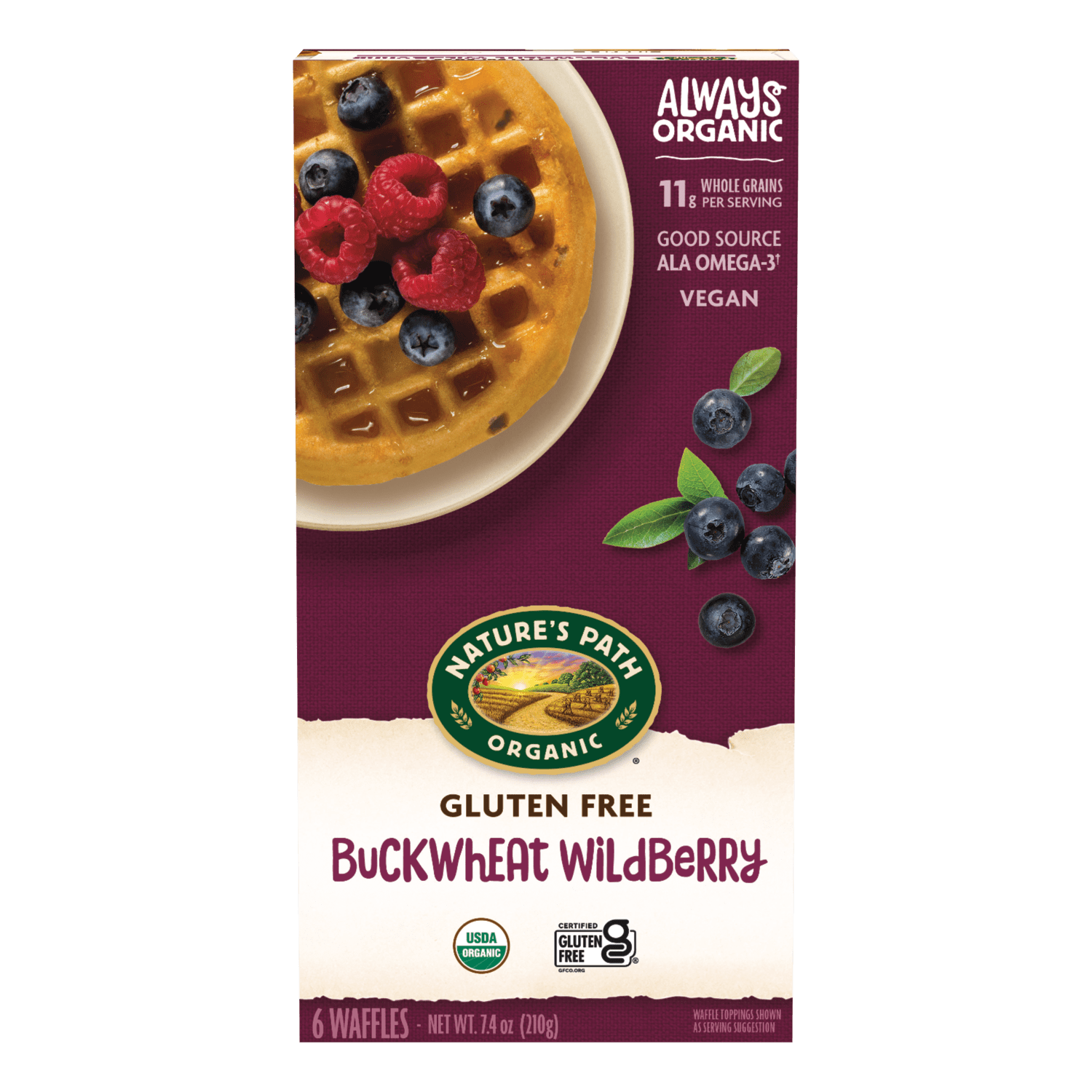 Buckwheat Wildberry Frozen Waffles_058449590583