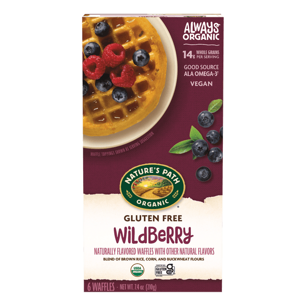 Nature's Path Organic Buckwheat Wildberry Gluten Free Frozen Waffles