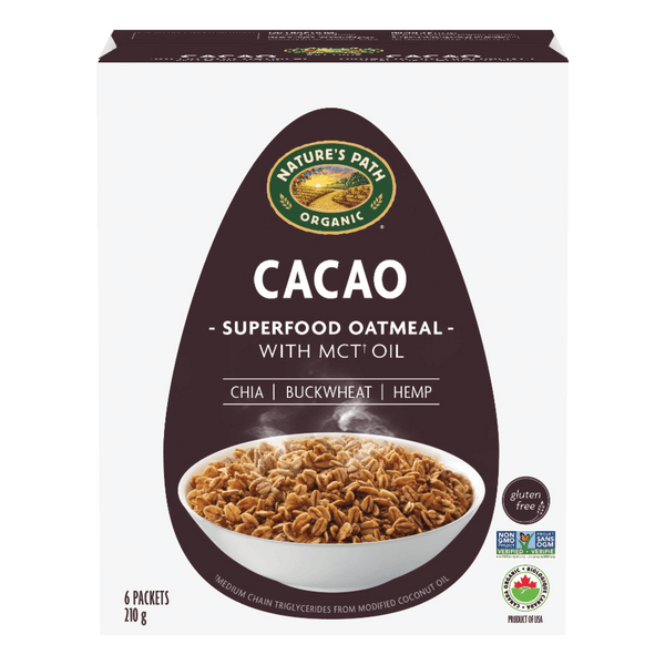 Nature's Path Organic Cacao Superfood Gluten Free Instant Oatmeal