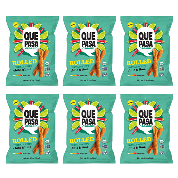 Que Pasa Organic Chile Lime Rolled Tortilla Chips