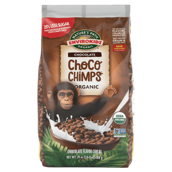 EnviroKidz Organic Choco Chimps Less Sugar Cereal